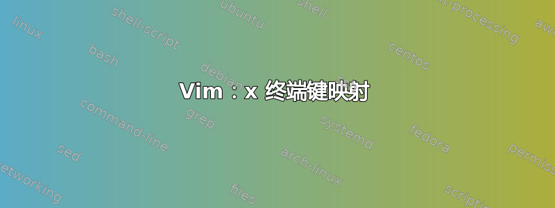 Vim：x 终端键映射