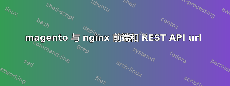 magento 与 nginx 前端和 REST API url