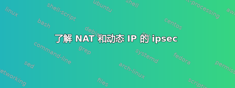 了解 NAT 和动态 IP 的 ipsec