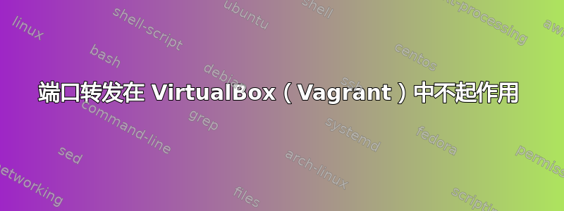 端口转发在 VirtualBox（Vagrant）中不起作用