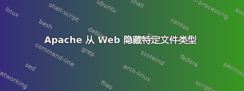 Apache 从 Web 隐藏特定文件类型