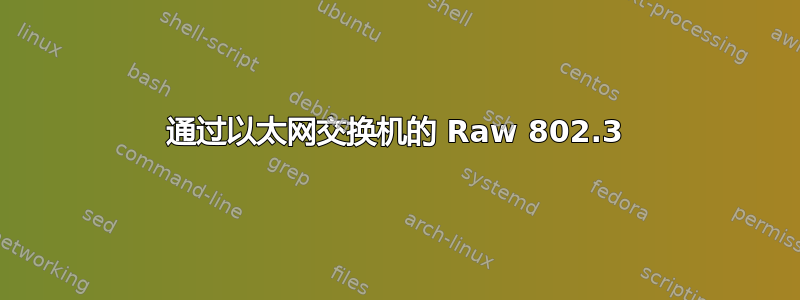 通过以太网交换机的 Raw 802.3