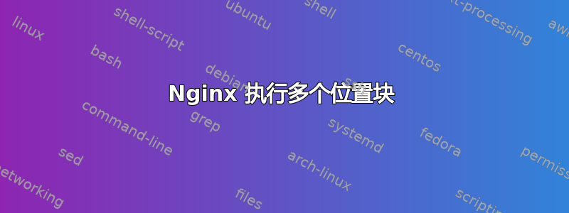 Nginx 执行多个位置块