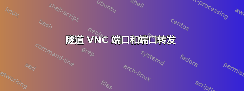 隧道 VNC 端口和端口转发