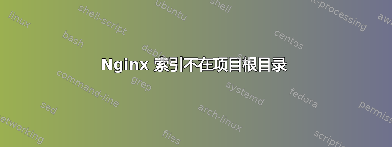 Nginx 索引不在项目根目录