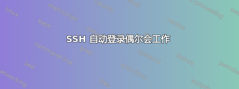 SSH 自动登录偶尔会工作