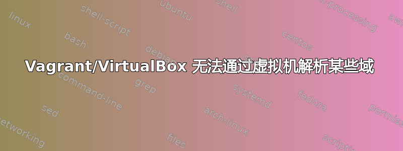 Vagrant/VirtualBox 无法通过虚拟机解析某些域