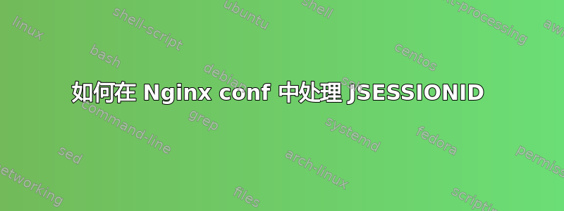 如何在 Nginx conf 中处理 JSESSIONID