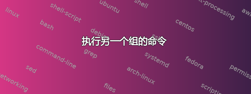 执行另一个组的命令