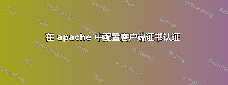 在 apache 中配置客户端证书认证