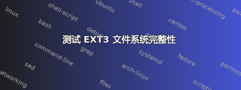 测试 EXT3 文件系统完整性