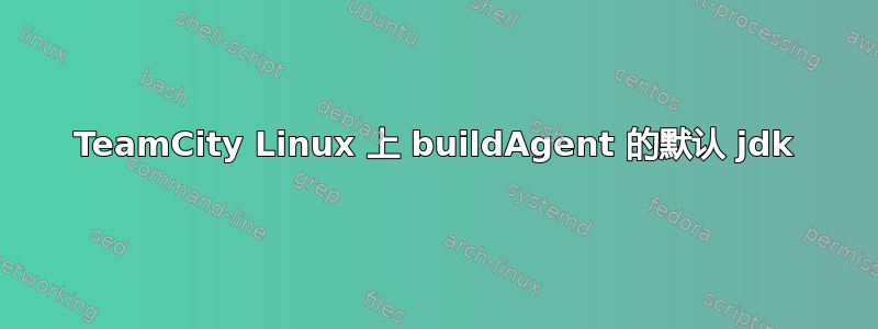 TeamCity Linux 上 buildAgent 的默认 jdk