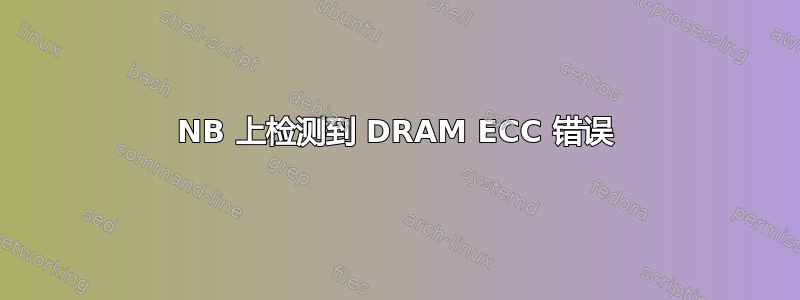 NB 上检测到 DRAM ECC 错误