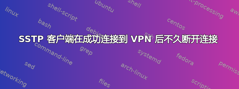 SSTP 客户端在成功连接到 VPN 后不久断开连接