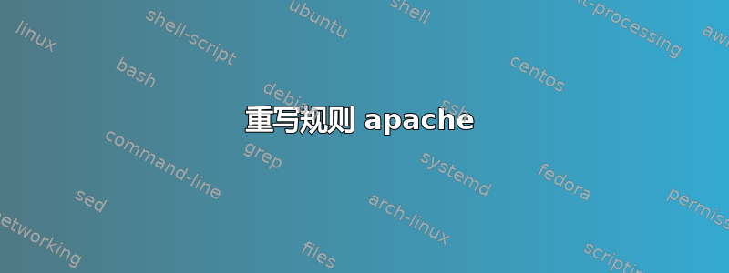 重写规则 apache