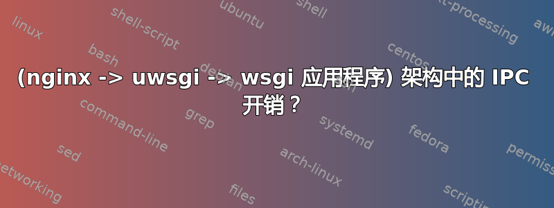 (nginx -> uwsgi -> wsgi 应用程序) 架构中的 IPC 开销？