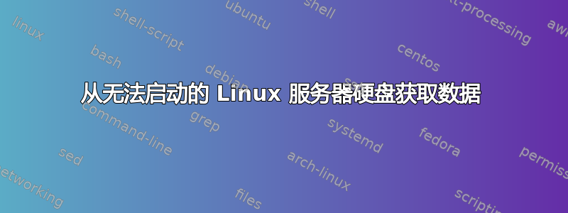 从无法启动的 Linux 服务器硬盘获取数据