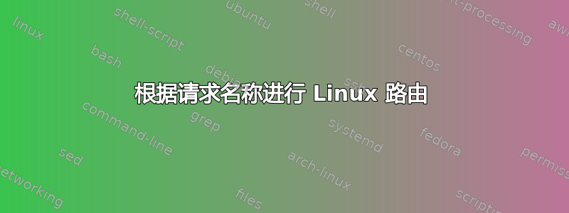 根据请求名称进行 Linux 路由