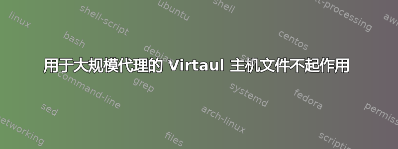 用于大规模代理的 Virtaul 主机文件不起作用