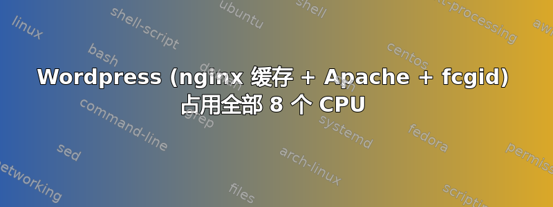 Wordpress (nginx 缓存 + Apache + fcgid) 占用全部 8 个 CPU