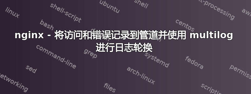 nginx - 将访问和错误记录到管道并使用 multilog 进行日志轮换