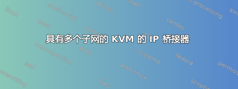 具有多个子网的 KVM 的 IP 桥接器