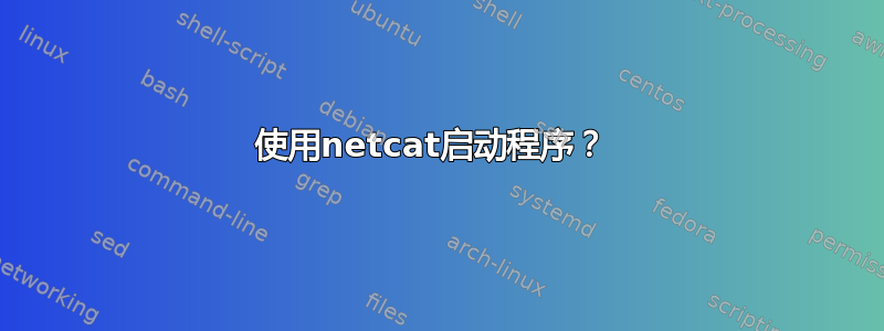 使用netcat启动程序？ 