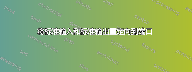 将标准输入和标准输出重定向到端口