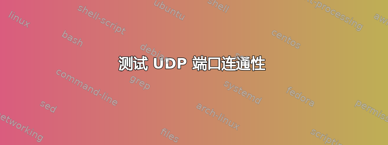 测试 UDP 端口连通性