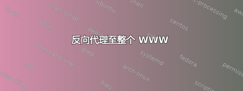 反向代理至整个 WWW