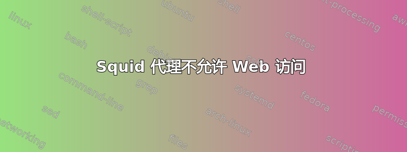 Squid 代理不允许 Web 访问