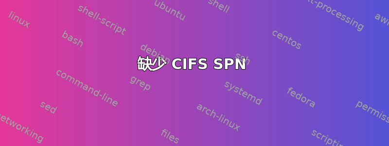 缺少 CIFS SPN