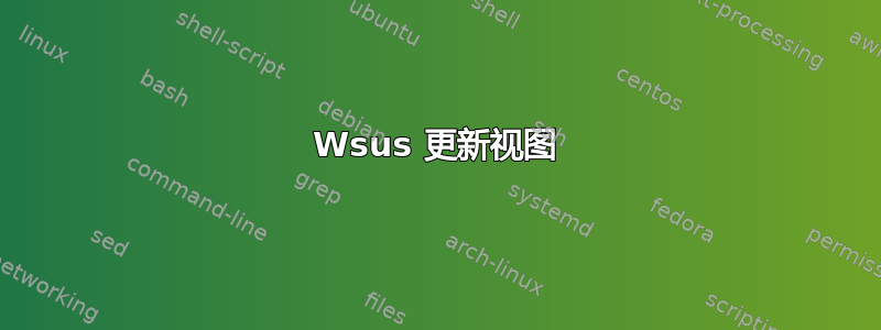 Wsus 更新视图