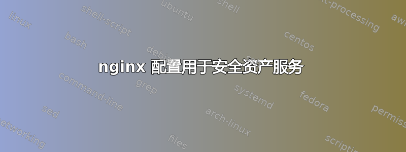 nginx 配置用于安全资产服务