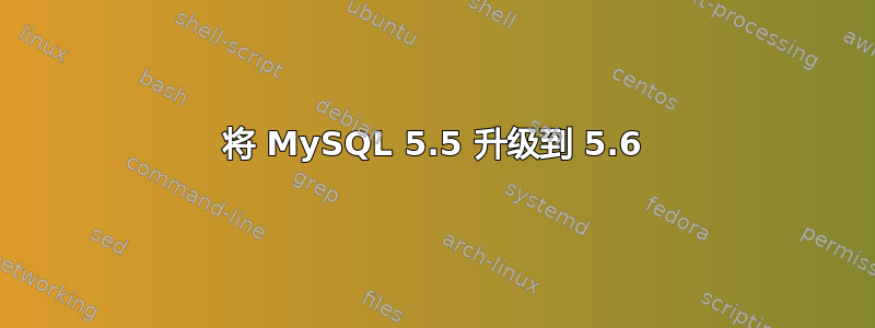 将 MySQL 5.5 升级到 5.6