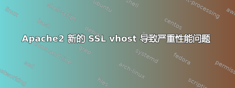 Apache2 新的 SSL vhost 导致严重性能问题