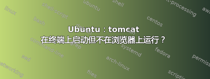 Ubuntu：tomcat 在终端上启动但不在浏览器上运行？