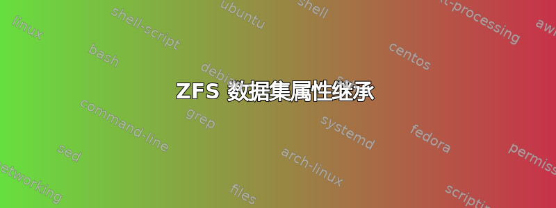 ZFS 数据集属性继承