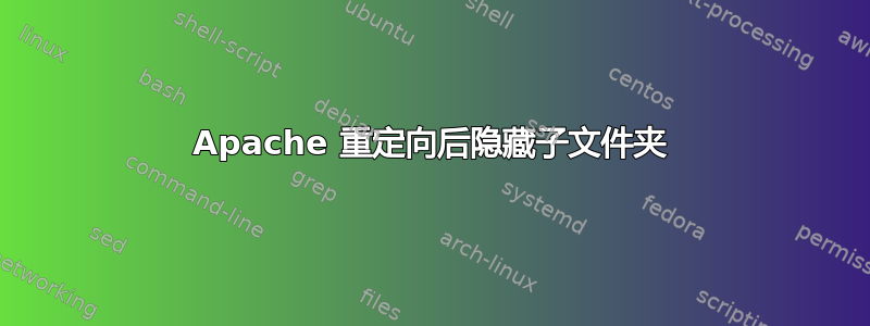 Apache 重定向后隐藏子文件夹