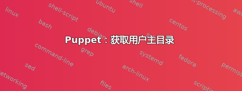 Puppet：获取用户主目录