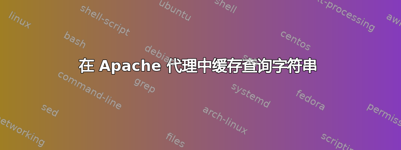 在 Apache 代理中缓存查询字符串