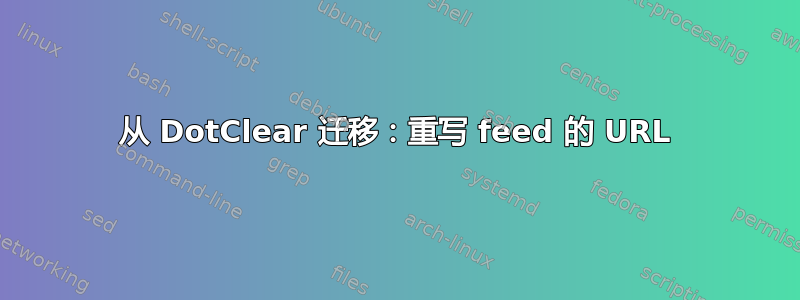 从 DotClear 迁移：重写 feed 的 URL