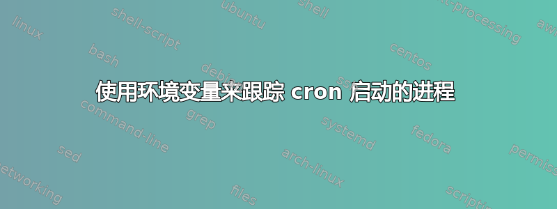 使用环境变量来跟踪 cron 启动的进程