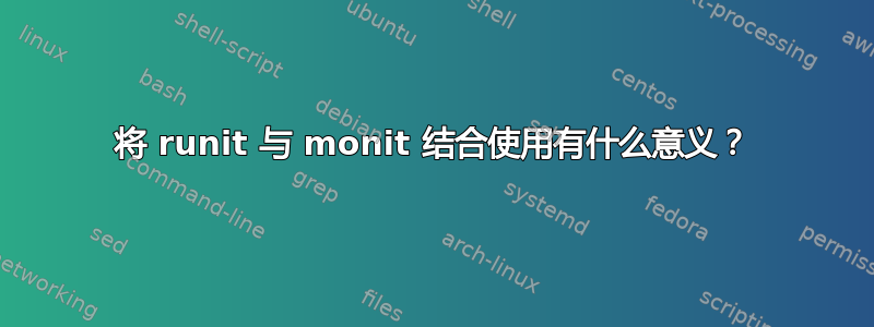 将 runit 与 monit 结合使用有什么意义？