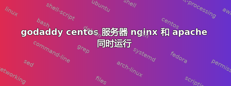 godaddy centos 服务器 nginx 和 apache 同时运行