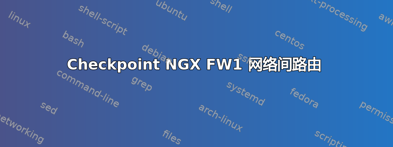 Checkpoint NGX FW1 网络间路由