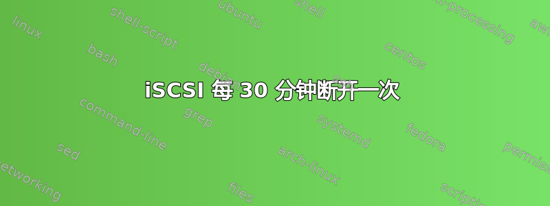 iSCSI 每 30 分钟断开一次