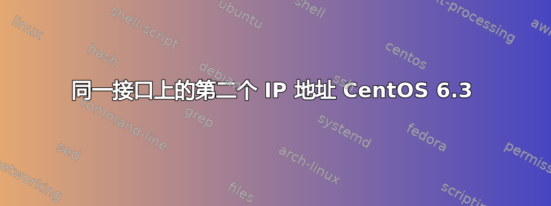 同一接口上的第二个 IP 地址 CentOS 6.3