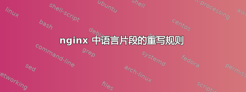 nginx 中语言片段的重写规则