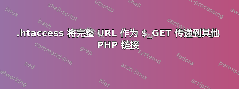 .htaccess 将完整 URL 作为 $_GET 传递到其他 PHP 链接